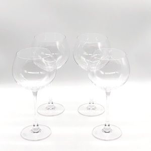 KIRKLAND SIGNATURE CRYSTAL BALLON WINE GLASSES SET.